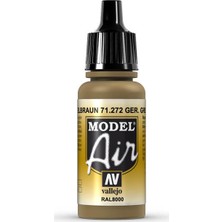 Vallejo 71272 Model Air German Green Brown Maket Boyası