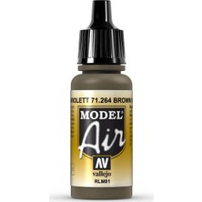 Vallejo 71264 Model Air Brown Violet RLM81 Maket Boyası