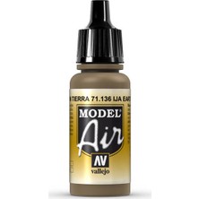 Vallejo 71136 Model Air IJA Earth Brown Maket Boyası