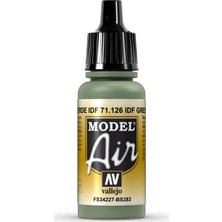 Vallejo 71126 Model Air IDF Green Maket Boyası