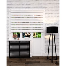Sezerler Perde Ekonomik Beyaz Zebra Perde 60x200