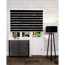 Sezerler Perde Ekonomik Siyah Zebra Perde 60x200