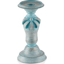 Porio Pr30 1031 Mavi Kurdeleli Küçük Mumluk 23*12
