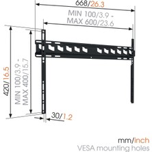 Vogel's MA4000 Flat 40" 80" TV Askı Aparatı