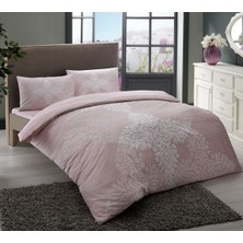 Taç Çift Kişilik Ranforce Nevresim Takımı-Janna Pembe