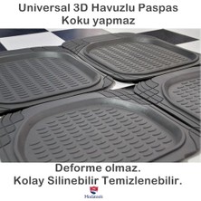 Modatools Daewoo Matiz Uyumlu 3D Havuzlu Oto Paspas Universal