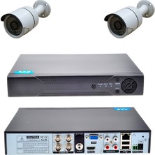 Picam Güvenlik Kamera Seti 2MP 2 kameralı Set DVR 4 Kanal Kayit Cihazı AHD Kamera