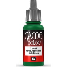 Vallejo 72029 Game Color Sick Green Maket Boyası