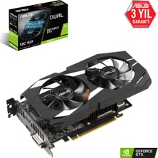 Asus DUAL GeForce GTX 1660 Ti OC 6GB 192Bit GDDR6 (DX12) PCI-E 3.0 Ekran Kartı (DUAL-GTX1660TI-O6G)