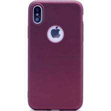 Jopus Apple iPhone Xs Max Mat Premium Silikon Kılıf + Cam Ekran Koruyucu