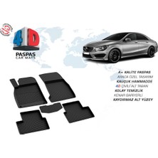 OMSA Mercedes CLA Class W117 4D Havuzlu Paspas Siyah 2013 ve Sonrası