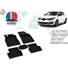 OMSA Renault Megane 3 4D Havuzlu Paspas Siyah 2008-2015 Arası