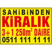 New Jargon Sahibinden Kiralık 3+1 250m2 Daire Afişi 100 x 70 cm