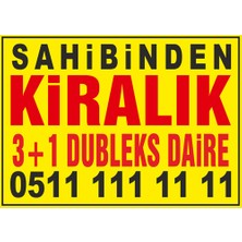 New Jargon Sahibinden Kiralık 3+1 Dubleks Daire Afişi 100 x 70 cm
