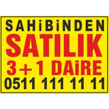 New Jargon Sahibinden Satılık 3+1 Daire Afişi 50 x 70 cm