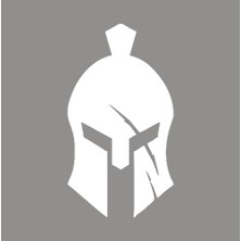 New Jargon  Sparta Askeri Kaskı Sticker Yapıştırma Beyaz