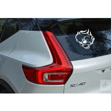 New Jargon  Kuru Kafa Ateş Efektli Sticker Yapıştırma Beyaz