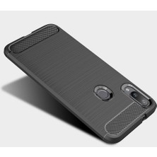 Microcase Xiaomi Mi Play Brushed Carbon Fiber Silikon TPU Kılıf - Siyah