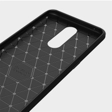 Microcase Oppo RX17 Pro Brushed Carbon Fiber Silikon TPU Kılıf - Siyah