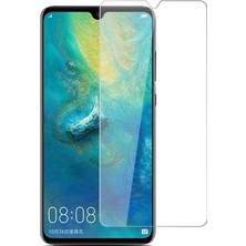 Microcase Huawei Mate 20 X Tempered Glass Cam Koruma - Şeffaf