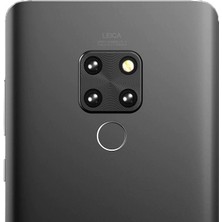 Microcase Huawei Mate 20 Kamera Lens Koruma Halkası - Siyah