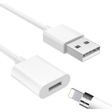 Microcase Apple Pencil için USB Şarj Kablosu - Beyaz