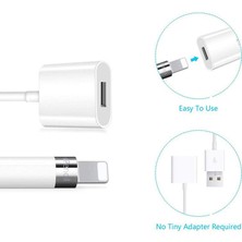 Microcase Apple Pencil için USB Şarj Kablosu - Beyaz