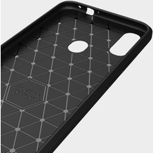 Microcase Xiaomi Redmi Note 7 Brushed Carbon Fiber Silikon TPU Kılıf - Siyah