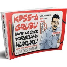 Benim Hocam Yayınları 2019 KPSS A Grubu İdare Ve İdari Yargılama Hukuku Video Ders Notları