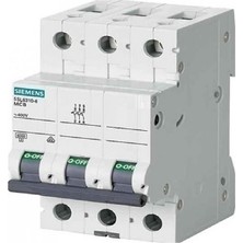 Siemens C Tip 10 Amper Üç Fazlı Anahtarlı Otomatik Sigorta (Trifaze) 5Sl Serisi 5Sl6310-7Ya