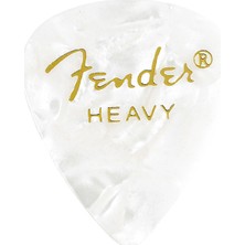 Fender 351 Premium Celluloid Picks White Moto - Heavy - 1 Adet Pena