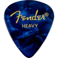 Fender 351 Premium Celluloid Picks Blue Moto Heavy - 1 Adet Pena