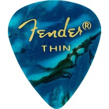 Fender 351 Premium Celluloid Picks Ocean Turquoise - Thin - 1 Adet Pena