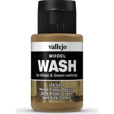 Vallejo 76520 Model Wash Dark Khaki Green 35 Ml