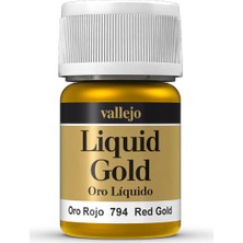Vallejo 70794 Liquid Red Gold Maket Boyası