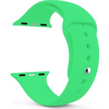 Microsonic Apple Watch Uyumlu Series 3 38 mm Silikon Kordon Yeşil