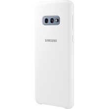 Samsung Galaxy S10e Silicone Cover (Beyaz) - EF-PG970TWEGWW