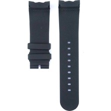 Ztd Strap Nautica Nst 101 A18722G 24Mm Siyah Silikon Saat Kordonu 475Ntc