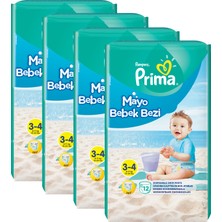 Prima Mayo Bebek Bezi 3 Beden Midi Fırsat Paketi 48 Adet