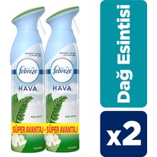 Febreze Hava Ferahlatıcı Sprey 2x300 ml Fırsat Paketi Oda Kokusu Dağ Esintisi