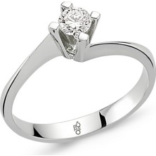 Harem Altın 0.20 Ct Tektaş Yüzük Rm-10015