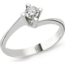 Harem Altın Romeo Pırlanta 0.26 Ct Tektaş Yüzük Rmy211