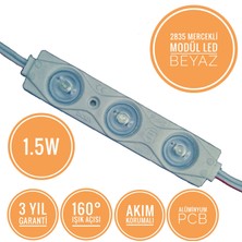 Amber LED Mercekli Modül Led Beyaz 1.5W | 100 Adet