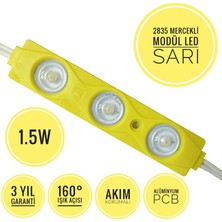 Amber LED Mercekli Modül Led Sarı (Amber) 1.5W | 100 Adet