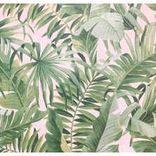 Golden Flamingo 19251 Palmiye Yaprak Desenli Duvar Kağıdı