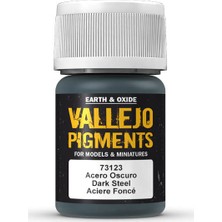 Vallejo 73123 Pigments Dark Steel 35 Ml