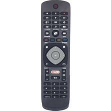 Tayfun Philips 49Pus6412/12 Uyumlu Klavyesiz Yedek Televizyon Kumandası