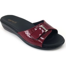 Ceyo 9863-4  Kadın Terlik Bordo