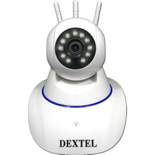 Dextel 360º Gerçek Hd Wifi Kablosuz 3 Antenli IP Bebek ve Güvenlik Kamerası