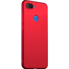 Microsonic Matte Silicone Xiaomi Mi 8 Lite Kılıf Kırmızı